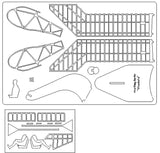 Akaflieg Berlin Charlotte Deko Flugzeugmodell Bausatz | Pure Planes
