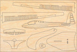ASK18 Segelflugzeug Holzmodell Bausatz Pure Planes