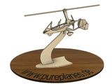 AutoGyro MTO Sport 2017 Gyrocopter Holzmodell Bausatz zur Dekoration von Pure Planes