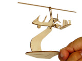 Autogyro MTO Sport Gyrocopter Tragschrauber Modell aus Holz