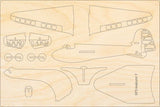 DFS Stummelhabicht Modellflugzeug Bausatz aus Holz von Pure Planes