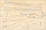 Flugzeugmodellbausatz der DFS Weihe aus Holz von Pure Planes