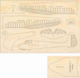 Göppingen Gö-4 Goevier Segelflugzeug Deko Modell Bausatz