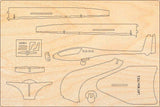LAK-17 Mini FES Flugzeugmodell Bausatz aus Holz