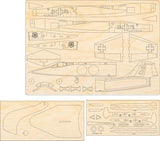 Lockheed F-104 Starfighter Flugzeugmodell Bausatz aus Holz zur Dekoration