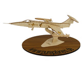 Lockheed F-104 Starfighter Flugzeugmodell aus Holz zur Dekoration