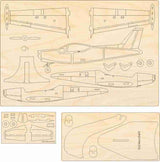 SIAI Marchetti Modellbausatz aus Holz zum Zusammenbauen