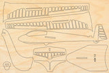 Segelflugzeug Modell ASK13 Bausatz aus Holz von Pure Planes.