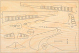ASK 14 Flugzeugmodell Bausatz aus Holz
