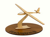 Alexander Schleicher ASW15 Segelflugzeug Modell aus Holz