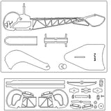 Hubschrauber Modell Bausatz Bell 47 aus Holz zur Dekoration von Pure Planes