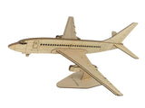 Boeing 737 200 Flugzeug Modell Bausatz aus Holz zur Dekoration