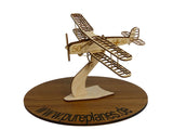 Bücker Bü131 Jungmann Doppeldecker Flugzeugmodell aus Holz