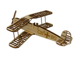 Bücker 131 Jungmann D-EQXA Quax Flieger Flugzeugmodell aus Holz