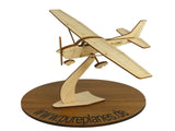 Cessna 172 Skyhawk Flugzeugmodell aus Holz zur Dekoration