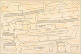 Cessna 172 Holzmodell Bausatz mit individueller Kennzeichengravur