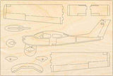 Cessna 177 Cardinal Flugzeugmodell Bausatz aus Holz