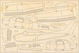 Cessna 182 Flugzeugmodell Bausatz aus Holz