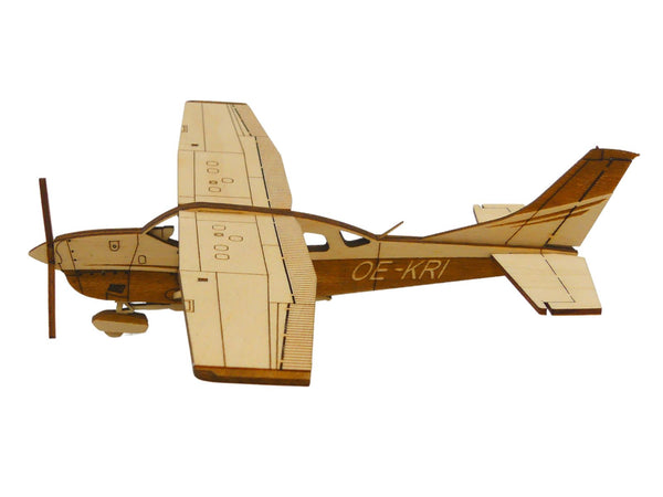 Cessna 206 Flugzeug Standmodell zur Dekoration aus Holz