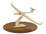 Schempp Hirth Discus 2 Segelflugzeug Modell auf einem Ständer zur Dekoration