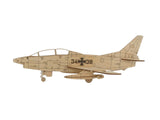 Fiat g91 T3 Flugzeugmodell aus Holz zur Dekoration