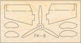 FK 9 Deko Flugzeugmodell Bausatz | Pure Planes