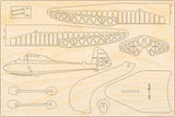 Göppingen Gö-1 Flugzeugmodell Bausatz aus Holz