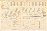 Great Lakes Flugzeugmodell Bausatz aus Holz
