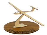 Grob G104 Speed Astir Segelflugzeug Modell auf einem dekorativem Ständer