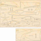 Grob G120 TP Deko Flugzeugmodell aus Holz von Pure Planes