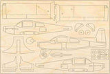 Grumman American Traveler Holzmodell Bausatz