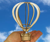 Heißluftballon Modell Bausatz aus Holz zum Zusammenbauen