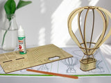 Heißluftballon Modell Bausatz aus Holz zum Zusammenbauen