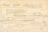 Klemm 107c Flugzeugmodell Bausatz aus Holz von Pure Planes