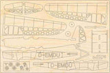 Klemm L25c Deko Flugzeugmodell Bausatz | Pure Planes