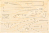LS1 d Flugzeug Modell Bausatz aus Holz