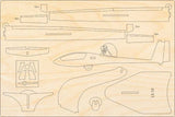 LS10 Flugzeugmodell Bausatz aus Holz