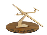Rolladen Schneider LS1 d Segelflugzeug Modell auf einem Ständer zur Dekoration