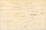 Flugzeugmodell Bausatz der LS4 aus Holz