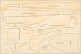 LS8 Flugzeugmodell Bausatz aus Holz