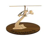 Magni Gyro M24 Gyrocopter Modell aus Holz