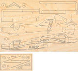Maule M6 Flugzeug Modell Bausatz aus Holz zum Zusammenkleben
