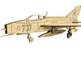 Mig 21 Flugzeug Modell von Sigmund Jähn aus Holz