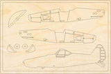 Piper Pa-25 Pawnee Flugzeugmodell Bausatz aus Holz
