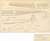 Oldtimer Segelflugzeug Modell Bausatz aus Holz von Pure Planes