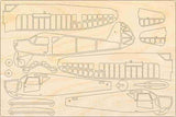 Modellflugzeug Bausatz aus Holz der Pützer Elster