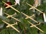 Segelflugzeuge Weihnachtsbaum Anhänger Set-A