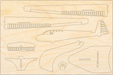 Scheibe SF 26 A Flugzeugmodell Bausatz aus Holz