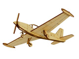SIAI Marchetti Deko Flugzeugmodell aus Holz zum Zusammenbauen