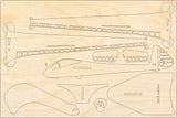 SZD-8 Flugzeugmodell Bausatz aus Holz